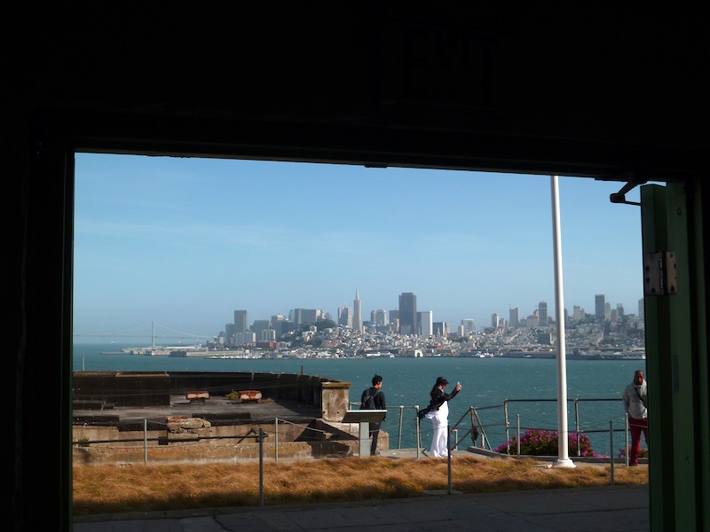 Vue du financial district depuis l'île d'Alcatraz