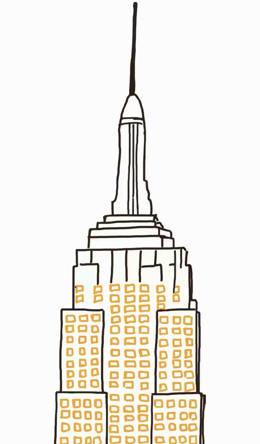 Une check-list géante en forme d'Empire State Building