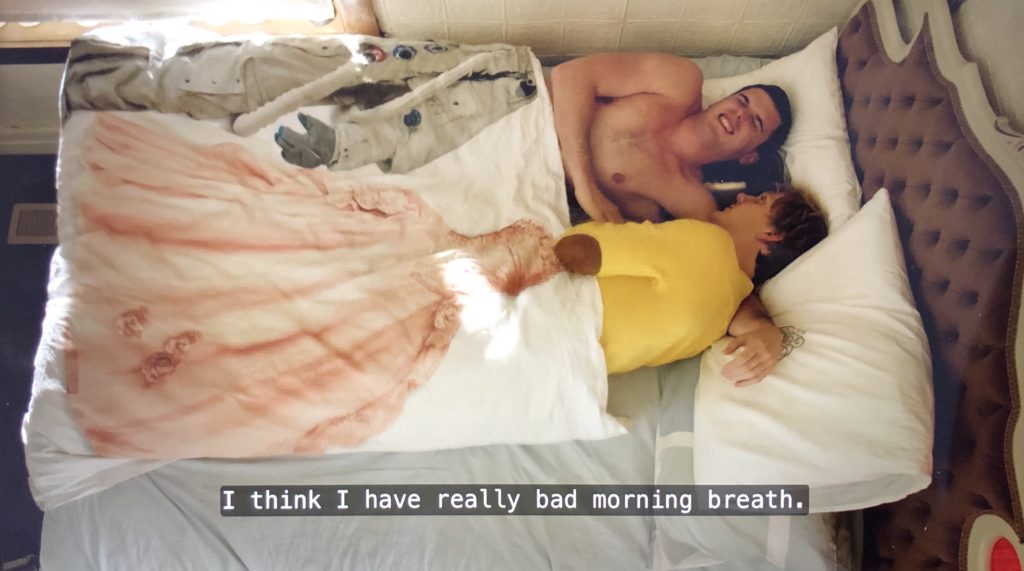 "I think I have really bad morning breath."