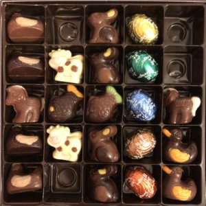 Echiquier carré de chocolats Jeff de Bruges