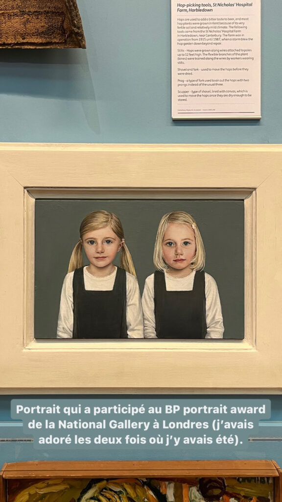 Portrait de juemmes qui a participé au BP portrait Award de la National Gallery à Londres (j'avais adoré les deux fois où j'y avais été)