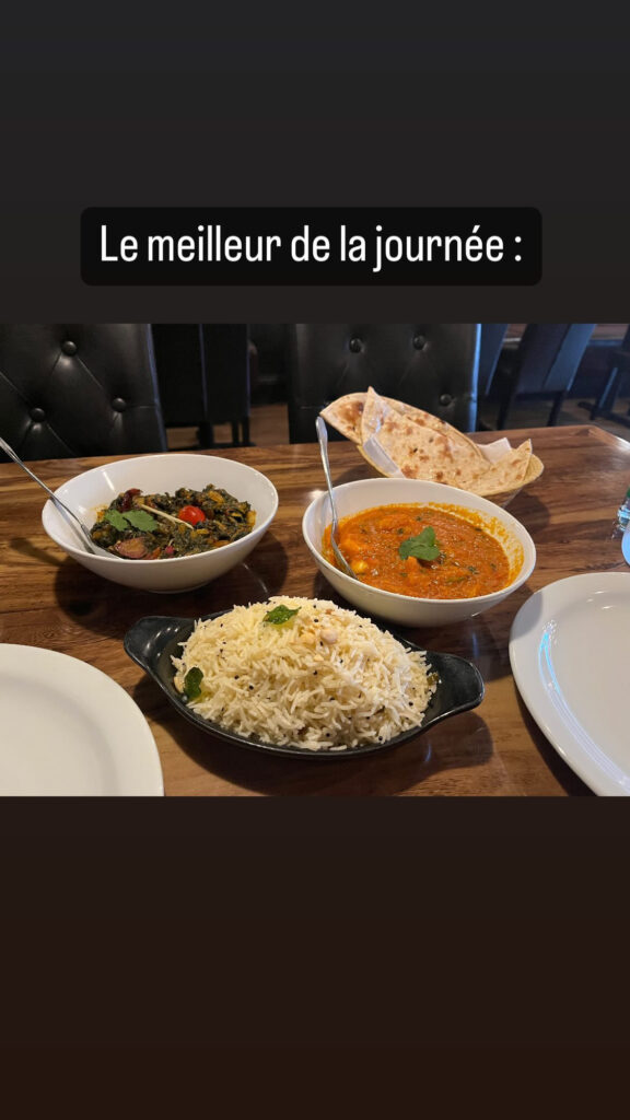 Le meilleur de la journée : photo des plats du restaurant indien