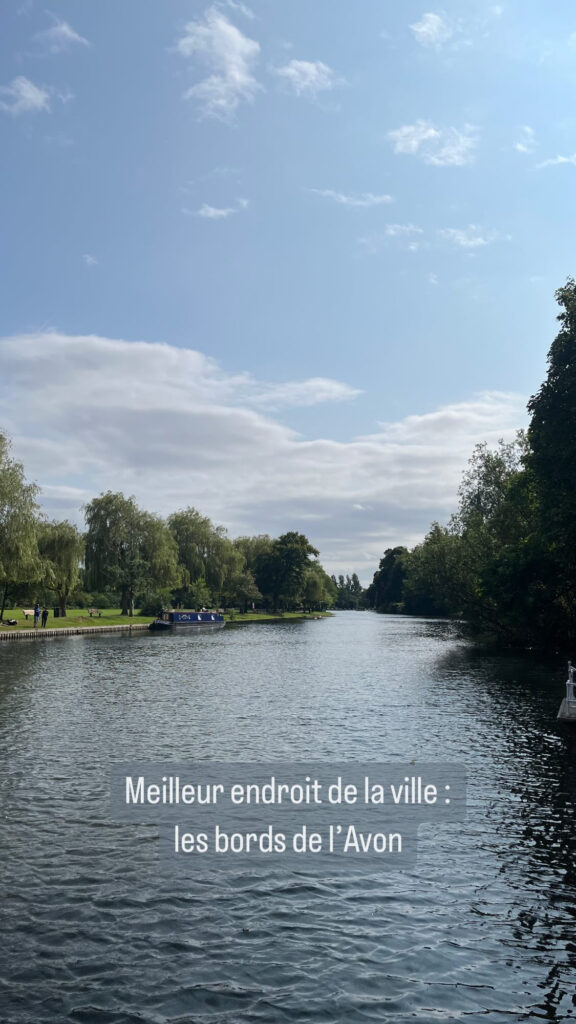 Meilleur endroit de la ville : les bords de l'Avon.